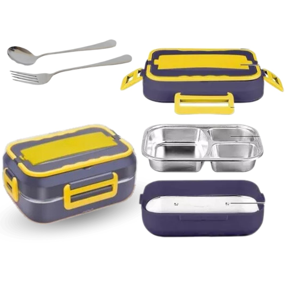 Miniatura 3 de Lonchera Electrica Porta Comida Azul